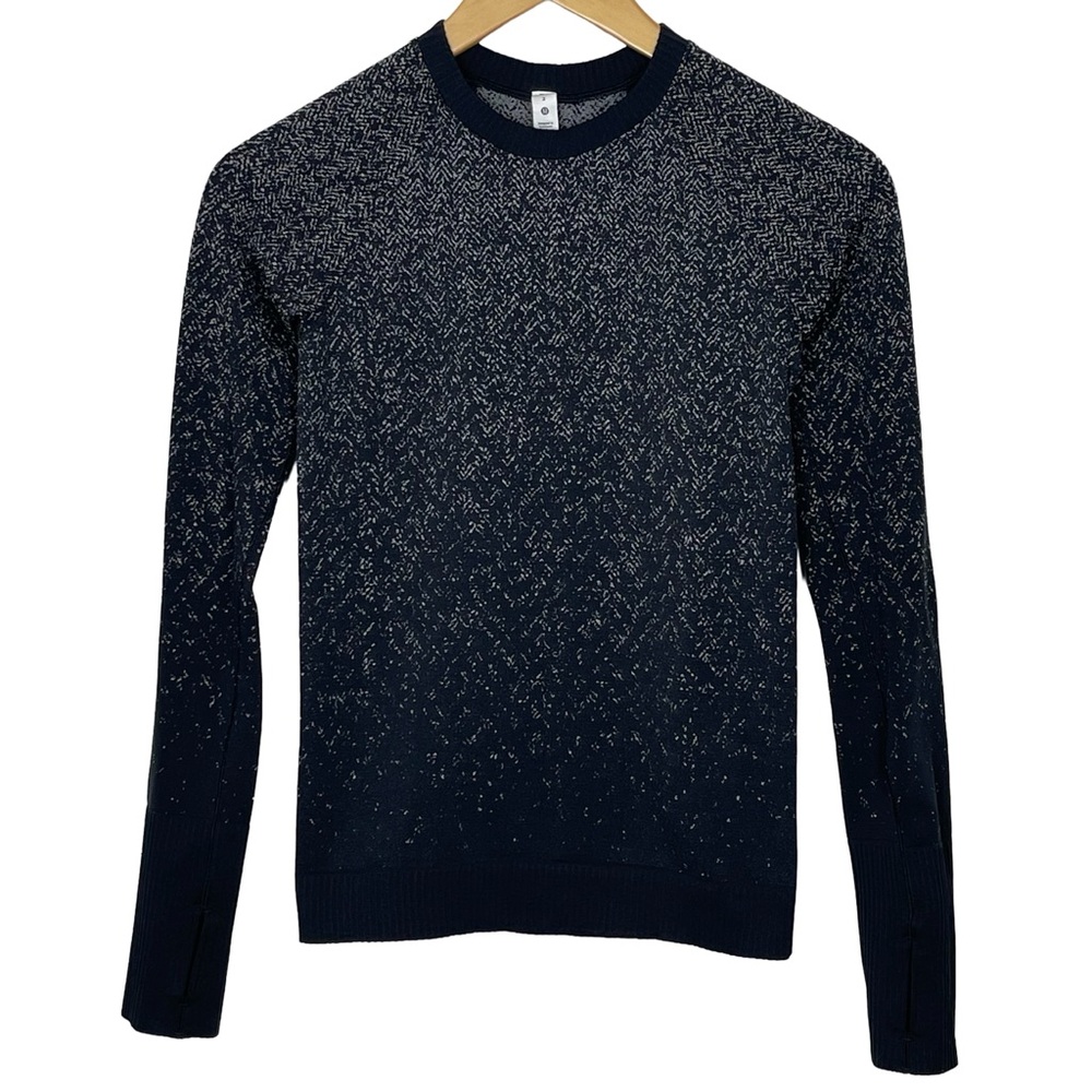 Lululemon Rest Less Pullover Herringbone Fade Bla… - image 5